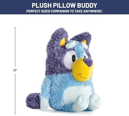 Jay Franco Bluey Stuffed Pillow Buddy - Plush Toy