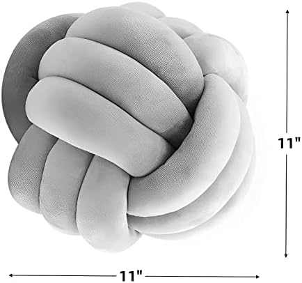 Stylish Knot Ball Pillow Multi-Functional Handmade Plush for Home Kids