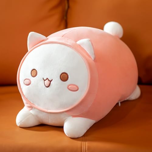 Kawaii Cat Plush Pillow for Kids