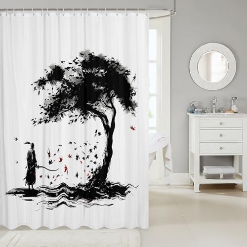 High-Quality Japanese-Themed Waterproof Showerscreen for Kids