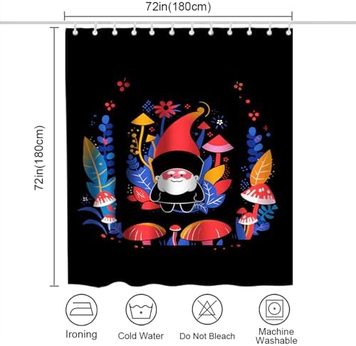 Cute Santa Claus Shower Curtain Set