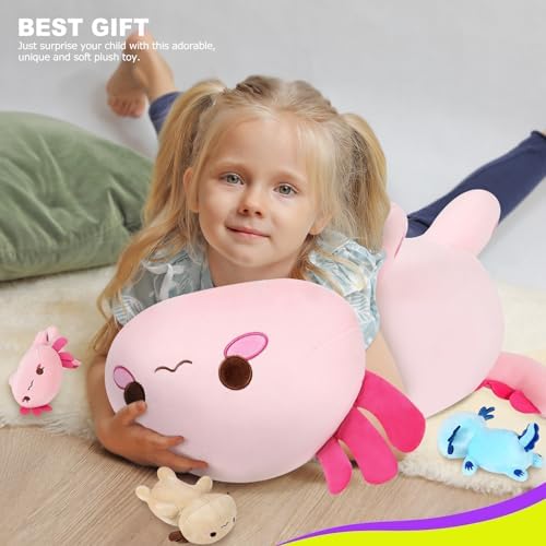 Onsoyours Axolotl Family Plush Pillow