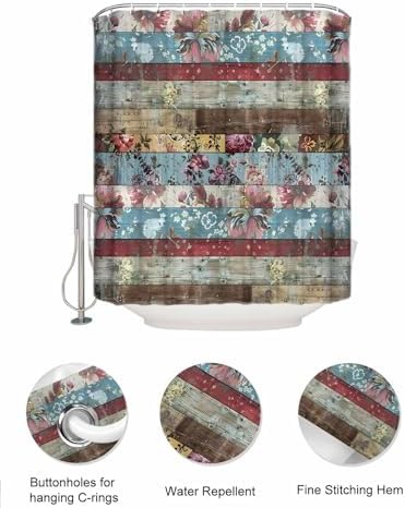 Waterproof Stylish Functional TocaHome rain-protected shower curtain sets