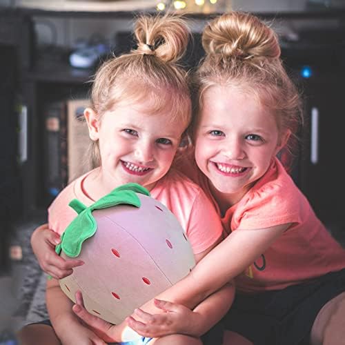 Sturdy and Comfy Strawberry Plush Pillow for Kids