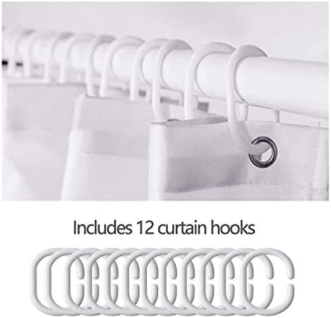 Feelyou Star and Moon Shower Curtain Set 72 x 72
