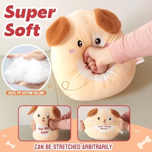 WEWILL 12 Get Well Soon Puppy Plush Pillow - Adorable Starter
