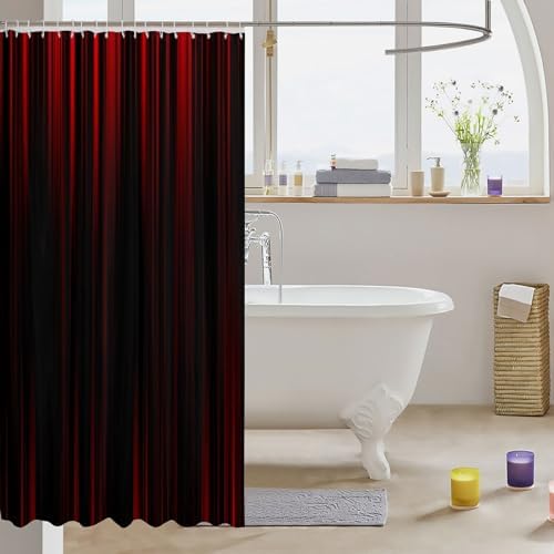 Feelyou Geometric Abstract Ombre Shower Curtain 72x72 inches Boys Girls Bathroom Accessories