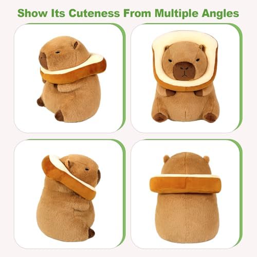 Ditucu Capybara Plush Pillow with Wearable Headgear