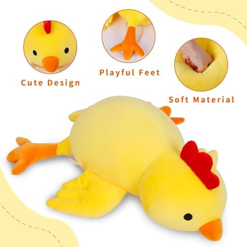 Weighted Plush Chicken Stuffed Animal