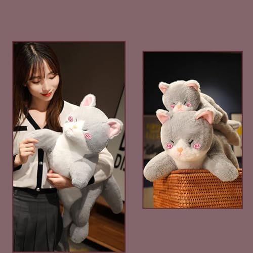Hofun4U Cat Plush Pillow with Shark Tail - Super Cute
