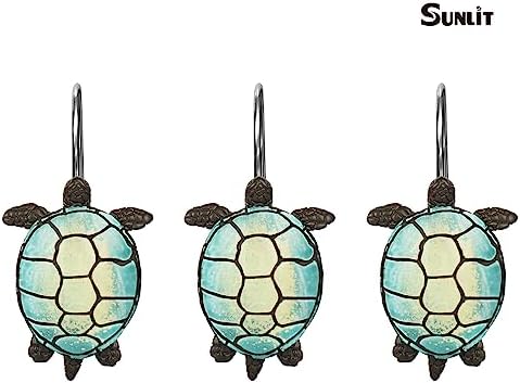Sunlit Sea Turtle Showers 12 Hangers