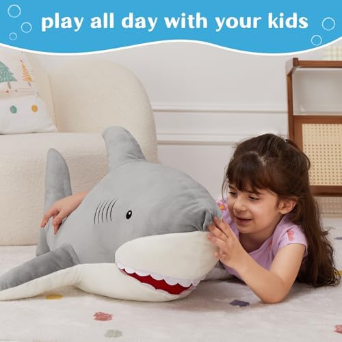 MorisMos 39 Giant Shark Stuffed Animal Adventure Ready