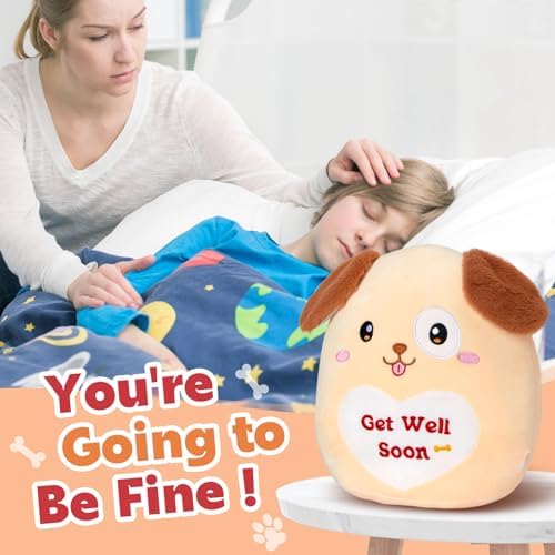 WEWILL 12 Get Well Soon Puppy Plush Pillow - Adorable Starter