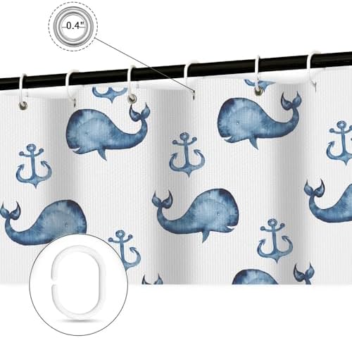 Wathon Nautical Shower curtain Set - 70X70 inches