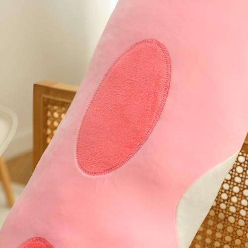 WUYU Plush Cat Pillow for Kids and Girlfriend 150cm Pink