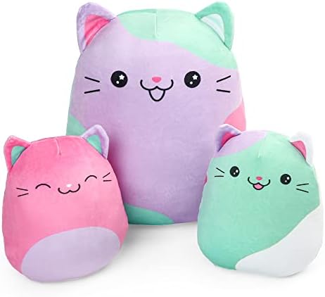 BenBen Cat Plush Set of 3 12 7 Squishy Toy Christmas Easter Gift
