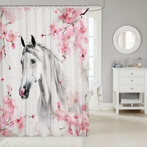 Stunning Horse-Shaped Shower Curtain for Kids