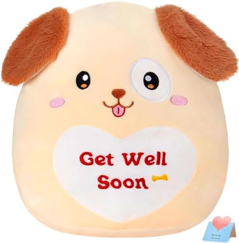 WEWILL 12 Get Well Soon Puppy Plush Pillow - Adorable Starter