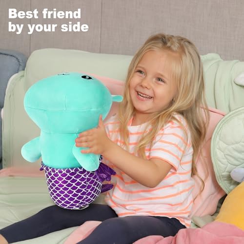 Onsoyours 12 Inch Cute Kitten Mermaid Plush Pillow