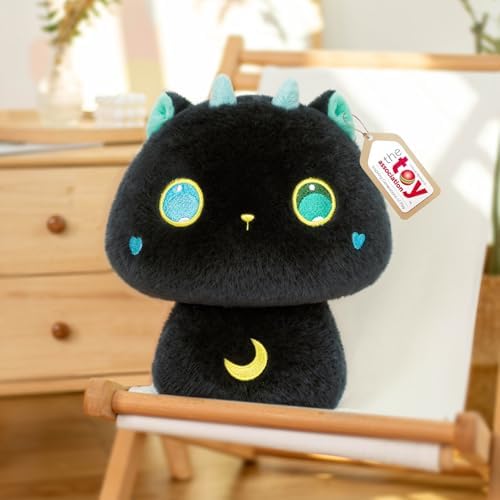 Squishy Cat Mushroom Plush Pillow