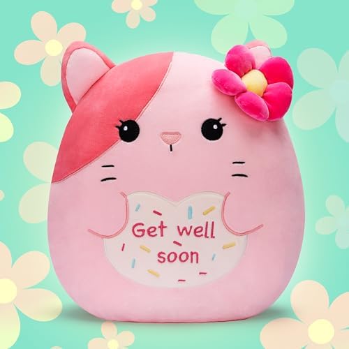 Large Plush Cat Get Well Soon Pillow for Kids and Adults 125