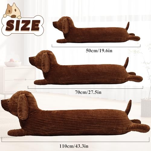 Enhopty 43 inch Dachshund Plush Pillow