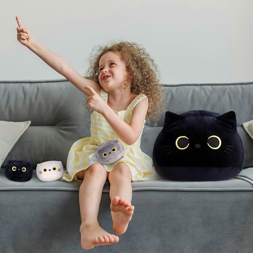 4Pcs 16 Black Cat Plush Set