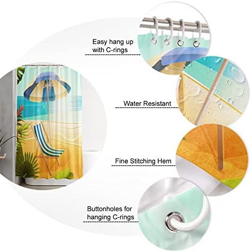 Versatile Water-resistant Bath Curtain Set