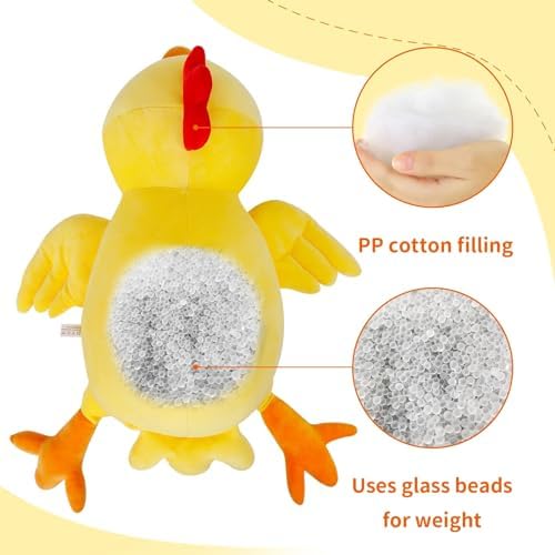 Weighted Plush Chicken Stuffed Animal