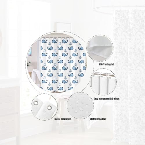 Wathon Nautical Shower curtain Set - 70X70 inches