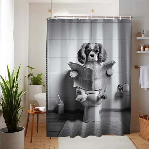 Funny Animal Bath Curtain Set for Kids