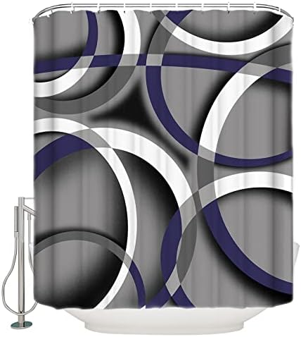TocaHome Waterproof Shower Curtain with Hooks 36 x 78 inch