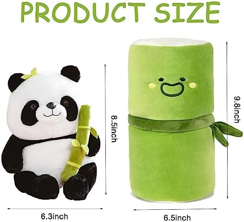 Shapeazy Bamboo Tube Panda Plush Toy 98in 1