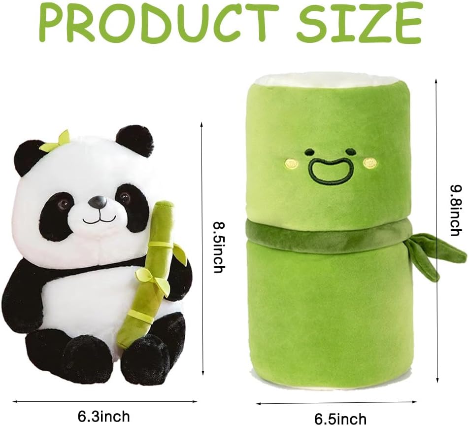 Shapeazy Bamboo Tube Panda Plush Toy 98in 1