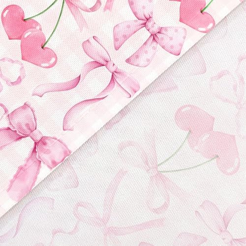 JAWO Cute Pink Bow Shower Curtain