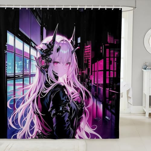 Erosebrildai Japanese Anime Washable Shower Curtain