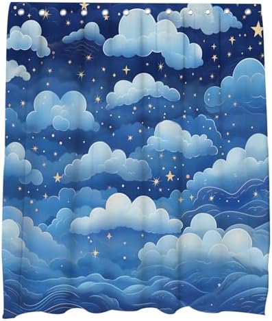 Cute Blue Sky shower curtain