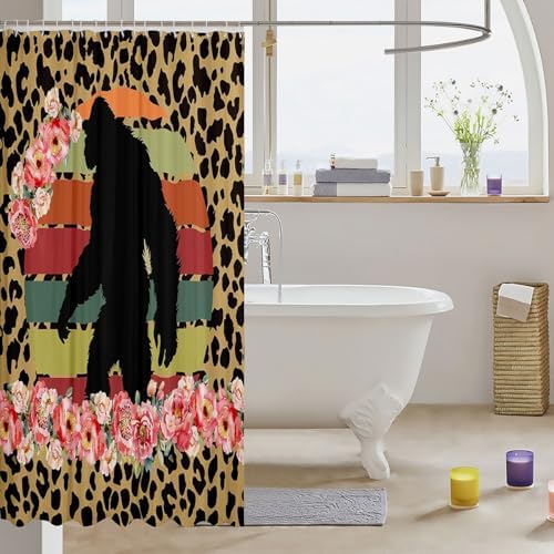 Stylish WaterRepellant SASQUATCH Bath curtains for Kids in Any Space