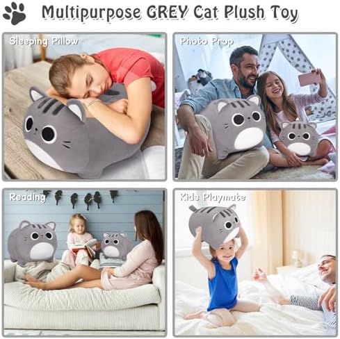 Giant Size Kawaii Cat Plush Pillow