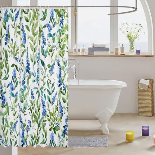 Feelyou Campanula Bath Curtain 72x72 - Fun Design - Perfect for Home Bathroom