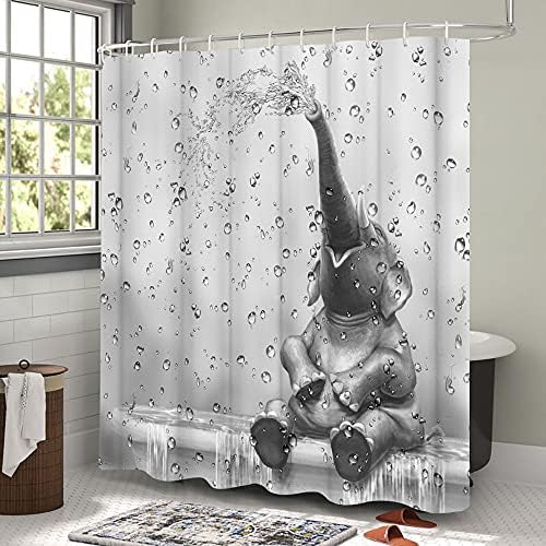KREATIVE ARTS African Elephant Bath Curtain