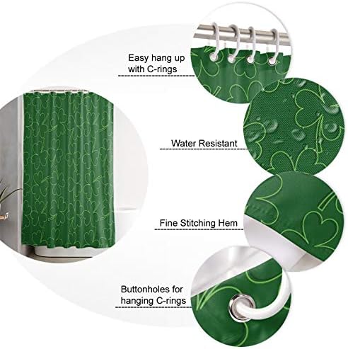 St Patricks Day TocaHome Waterproof Shower Curtain Set
