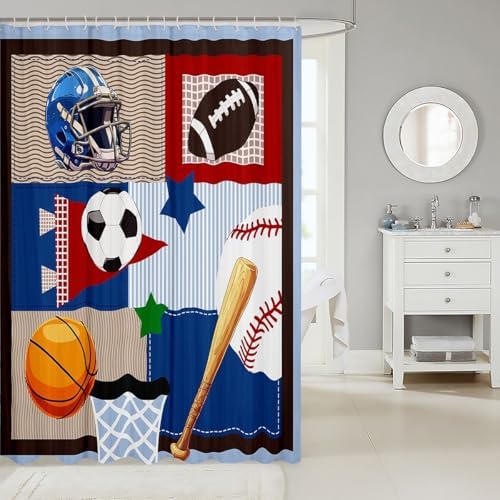 Baseball Field 72x72 Shower Curtain Set