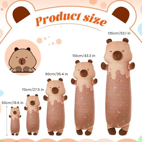 MINISO Long Capybara Plush Pillow