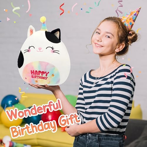 12 Inch Cute Cat Plush Pillow Birthday Gift for Kids