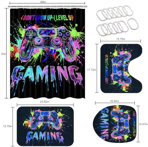 Likiyol Blacklight Gaming Bath Set