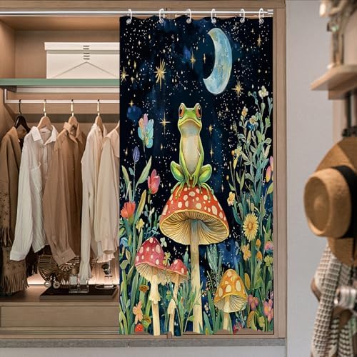 Mushroom-Shaped Bath Shower Curtains for Kids