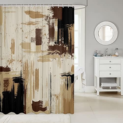 Feelyou Abstract Bath Curtain Kids Modern Abstract Art Bath towel 72x72