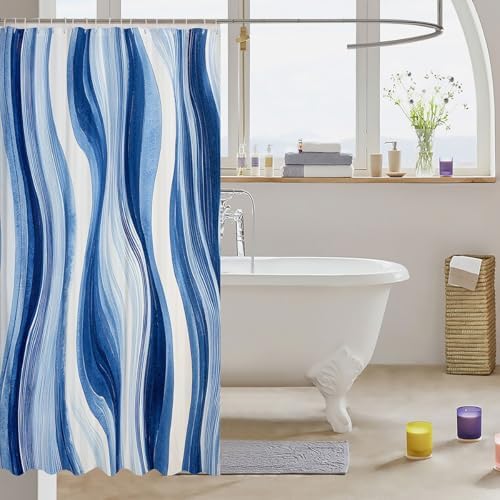 Strips bath curtain set kids