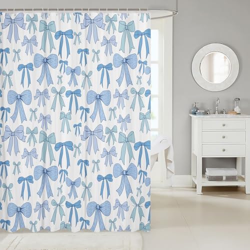 Cartoon Bowknot Kids Shower Curtain